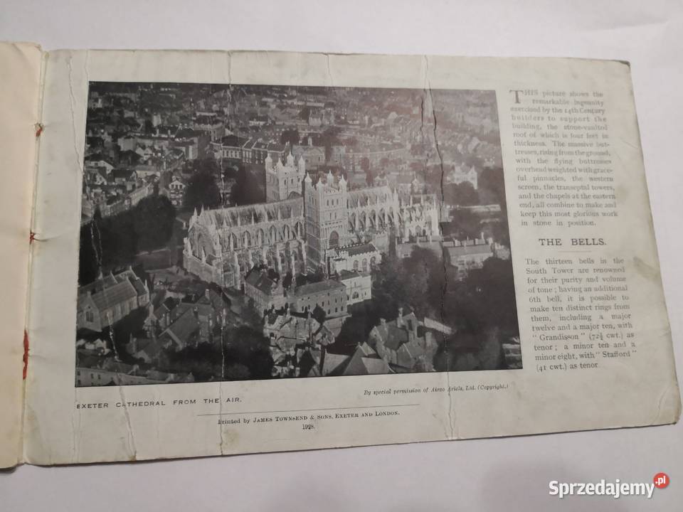 Książeczka o katedrze w Exeter z 1928 roku Częstochowa sprzedam