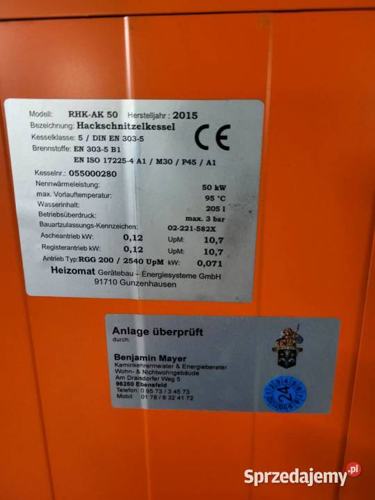 Piec na Trociny Zrębki Wióra Odpady lubuskie Kożuchów