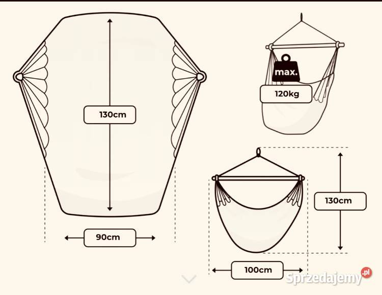 Krzesło Brazylijskie Fotel Wiszący HIT PODUSZKI Fotele Wrocław