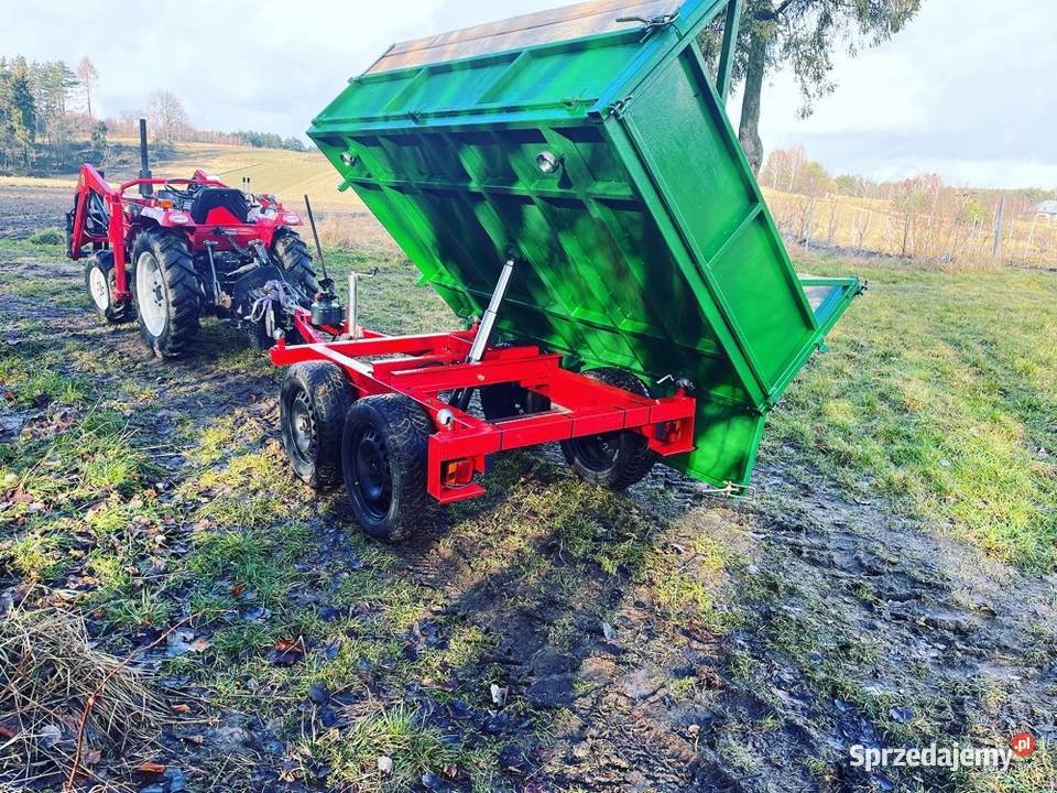 Mała przyczepa do ogrodu sadu ogrodowa Olkusz