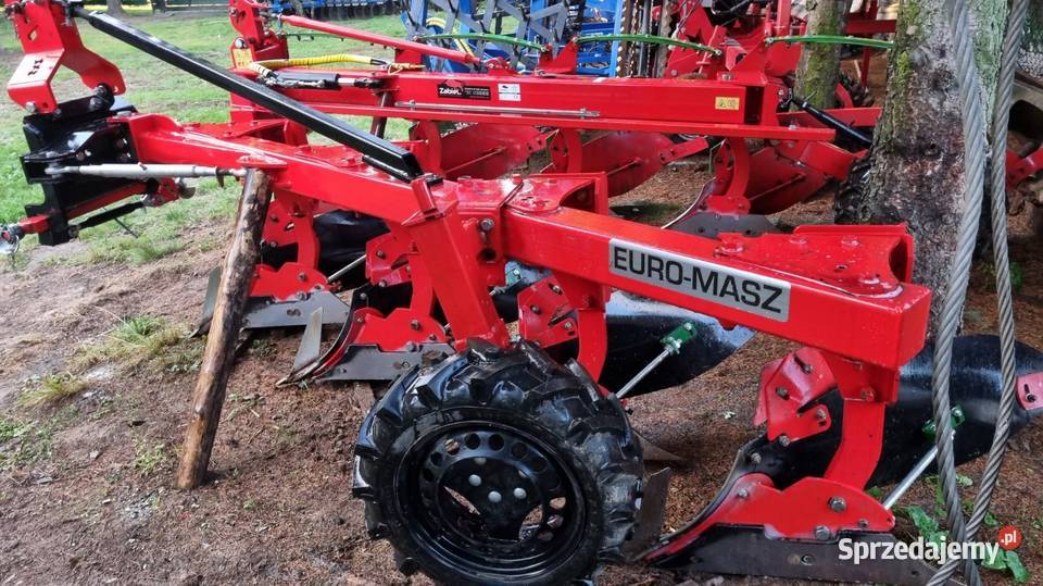 Pług Obracany Jednobelkowy EUROMASZ 31 4skibowy nieuszkodzony Ziębice