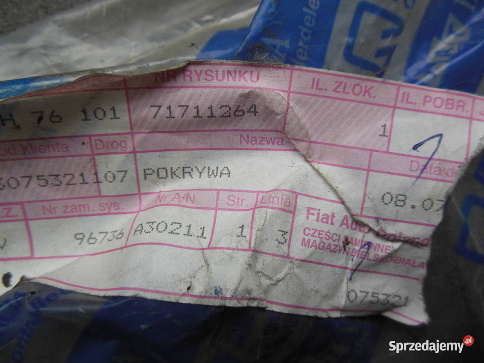 46427745 71711264 POKRYWA NAKŁADKA PODSZYBIA osobowe Podszybia śląskie Kozy