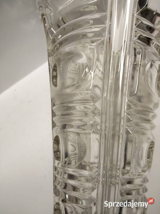 Duży wazon szkło Vintage lata 5060te Walther Porcelana i szkło Gniezno