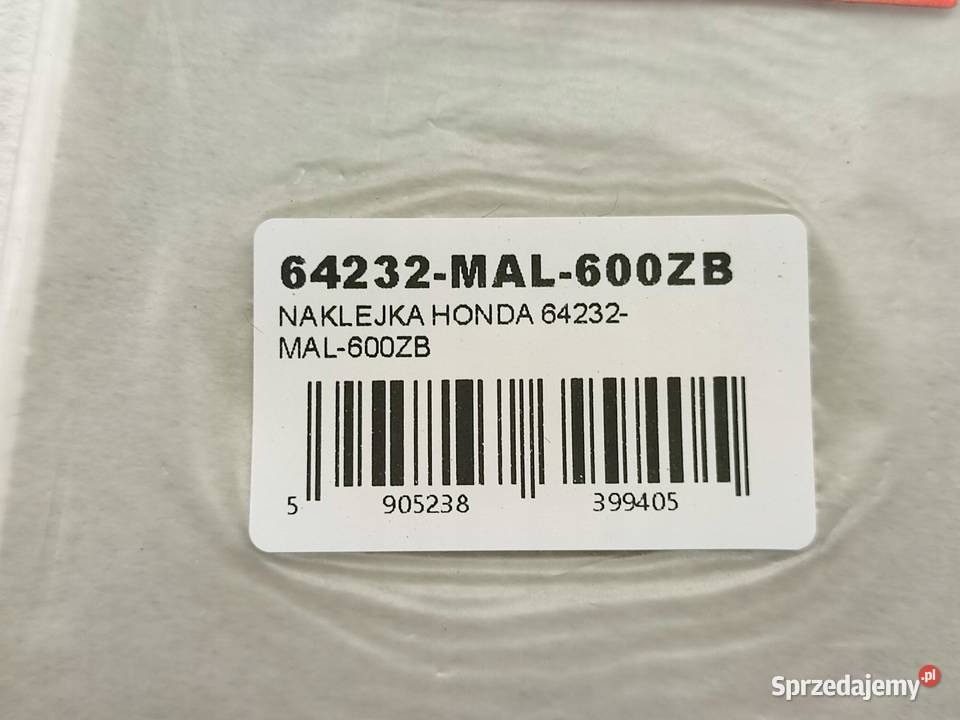 NAKLEJKA 600 PRAWY BOCZEK HONDA CBR600F Tapicerki samochodowe lubelskie