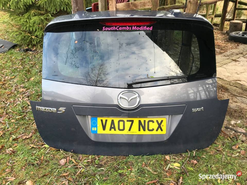 MAZDA 5 KLAPA TYŁ TYLNA 29Y SZARA Części samochodowe Zbierkowo sprzedam