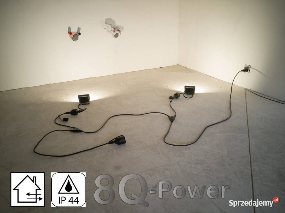 PRZEDŁUŻACZ GUMOWY CZARNY IP44 dolnośląskie Święta Katarzyna sprzedam