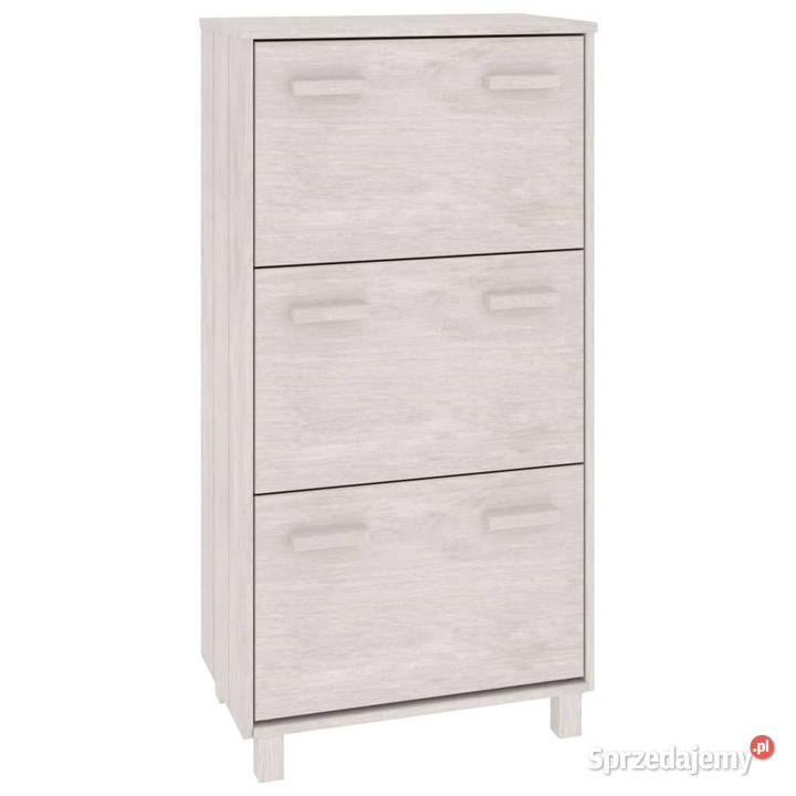 Szafka na buty HAMAR biała 595x35x117 lite sosna Warszawa