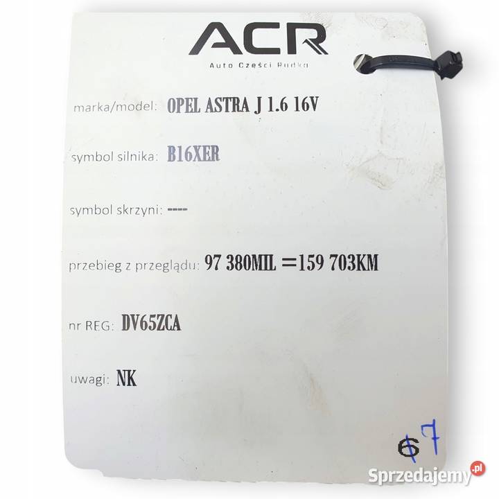 ROZRUSZNIK Opel Astra J 16 16V GM 55510936 sprzedam