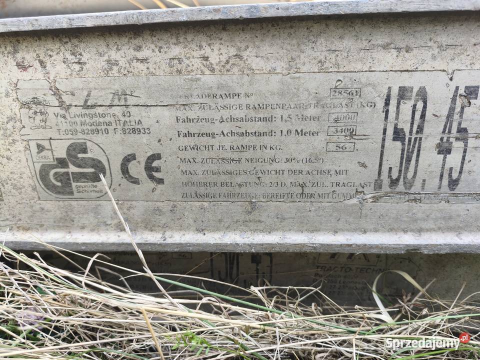 Najazdy Aluminiowe 4M4T z CE stan idealny Pozostałe Bodzentyn