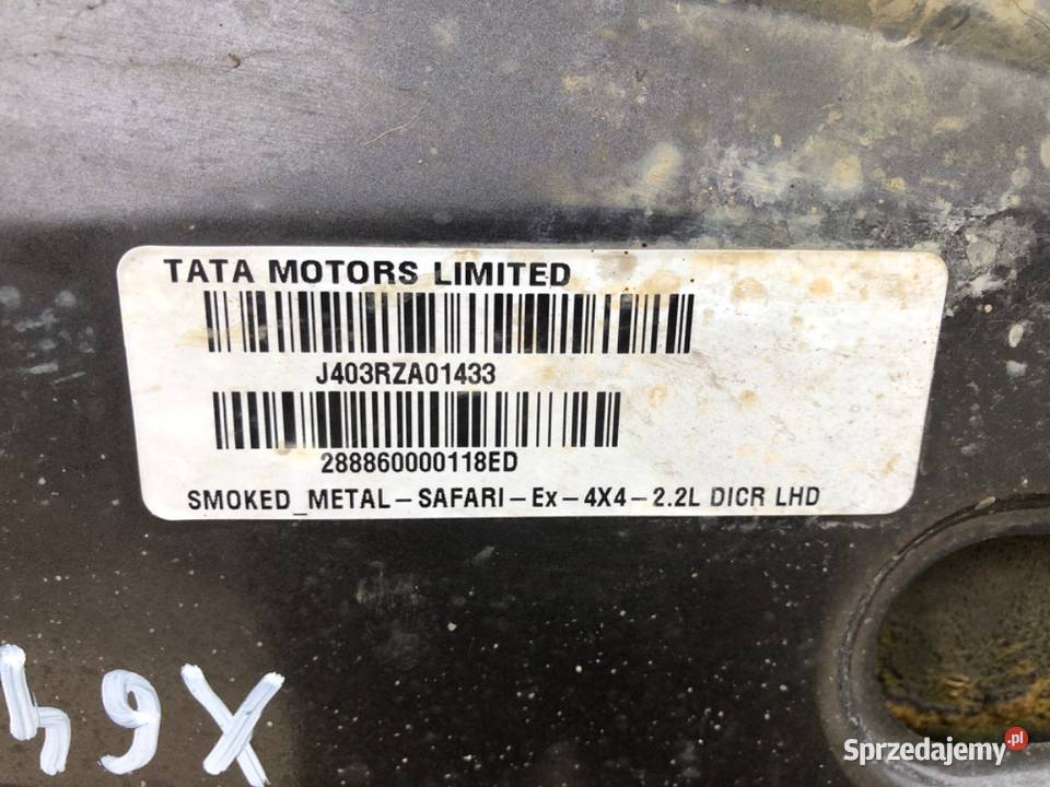 MASKA TATA SAFARI SUV POKRYWA PRZEDNIA SILNIKA sprzedam