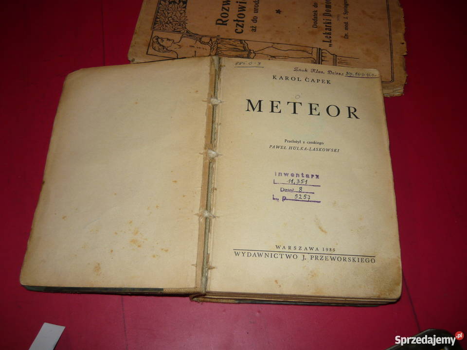 MeteorKarol Capek 1935 wydania Nowy Sącz
