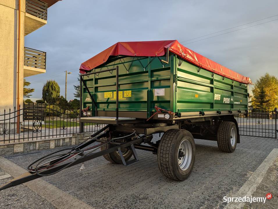 Przyczepa 9t 12t DMC Wywrotka na 1 siłownik BSS Przyczepy rolnicze Kalinowice