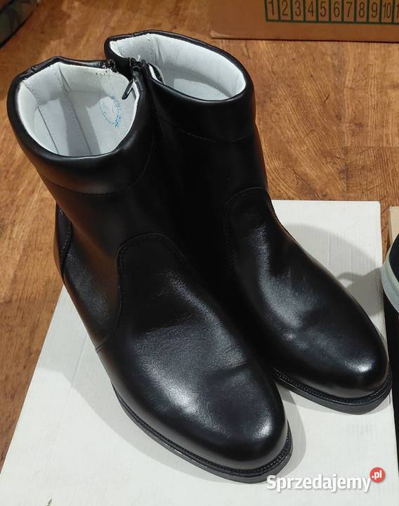 Trzewiki zimowe skórzane 923A MON 265 Wrocław sprzedam