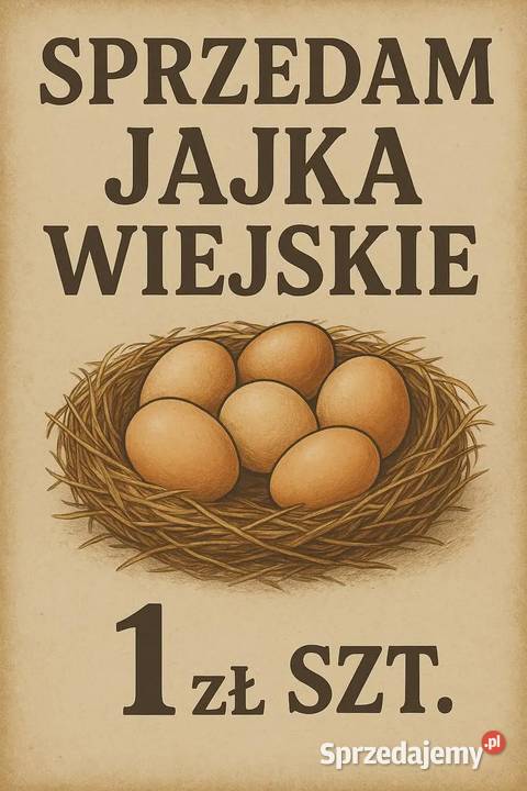 Sprzedam wiejskie jajka i ser Pozostałe Śrem