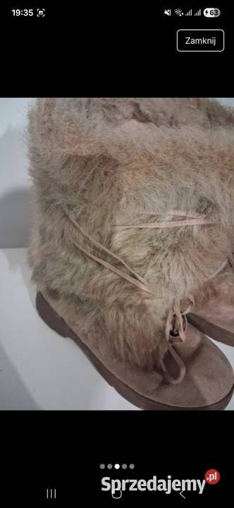 Buty zimowe z futerkiem Kozaki Lubliniec