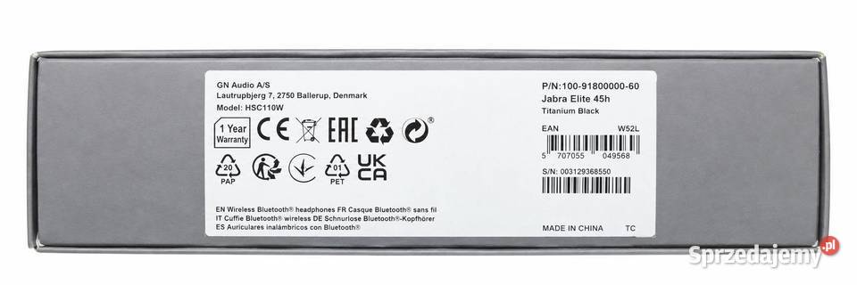 JABRA ELITE 45h bezprzewodowe słuchawki Połczyn-Zdrój