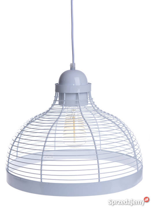 Lampa biała metal wisząca styl scandi nowoczesny mazowieckie