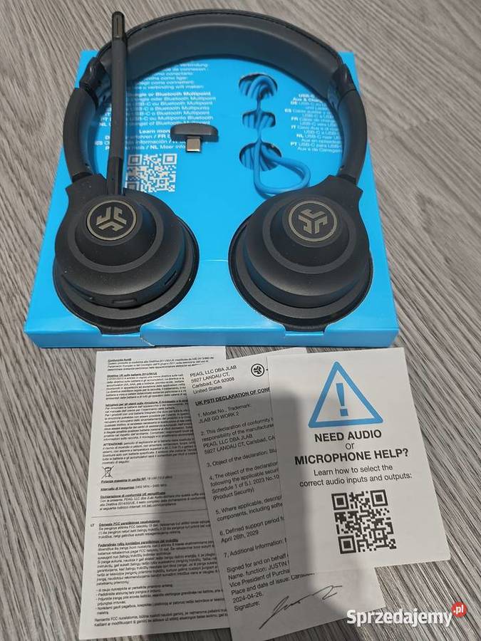 Słuchawki JLab GO Work Wireless 2nd Gen Stan Przemyśl