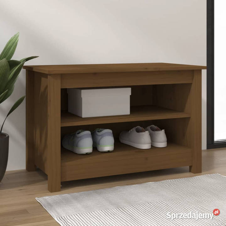 Szafka na buty miodowy brąz 70x38x455 drewno Warszawa