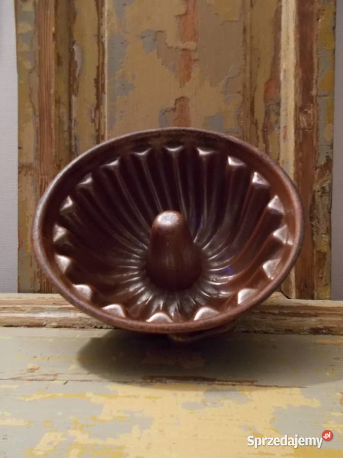 Stara Ceramiczna Forma do Babki Kamionka Bochnia Szczecin