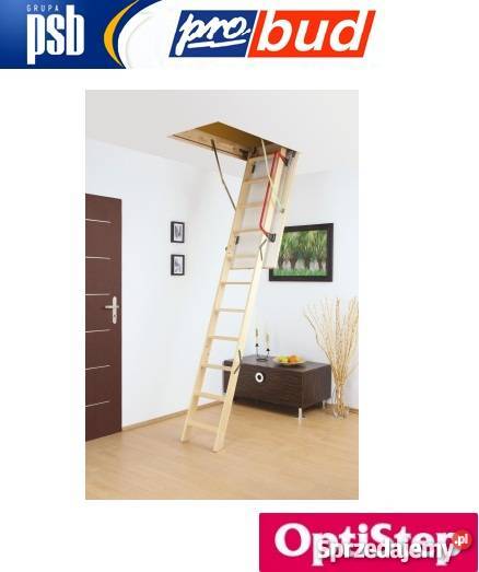 Schody strychowe 70x120 PORĘCZ DRĄŻEK OCIEPLONE Białystok