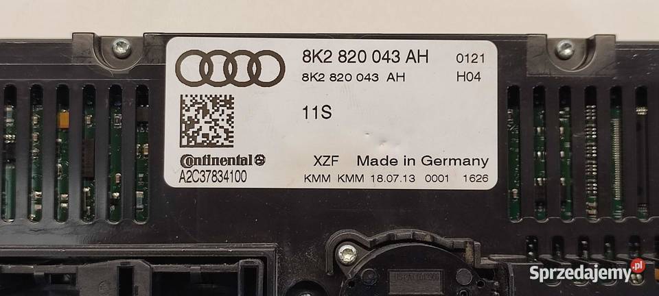AUDI A5 8T PANEL KLIMATYZACJI 8K2820043AH dolnośląskie