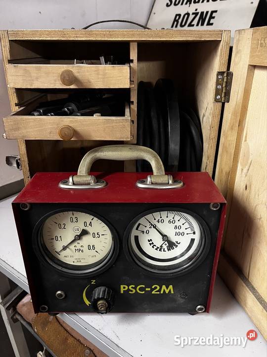 Próbnik szczelności cylindrów fos PSC 2M PRL Narzędzia do zaworów Opole