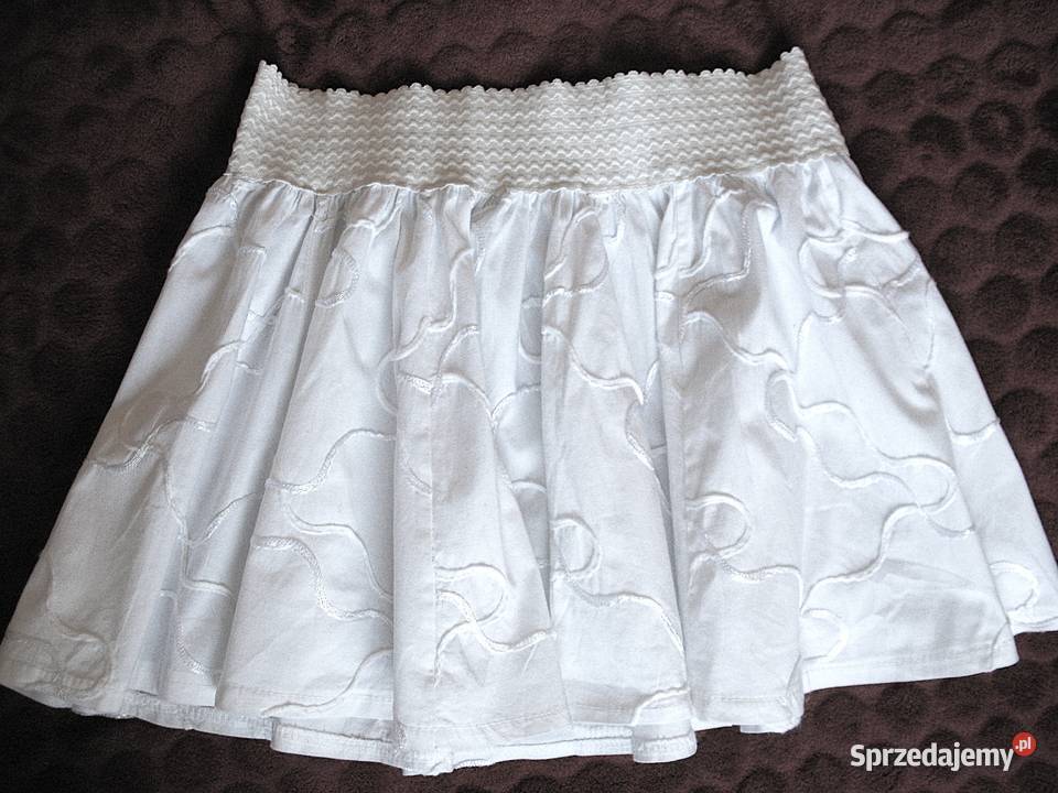 Spódniczka dziewczęca biała rozmiar 116 5 8 lat mazowieckie Siedlce