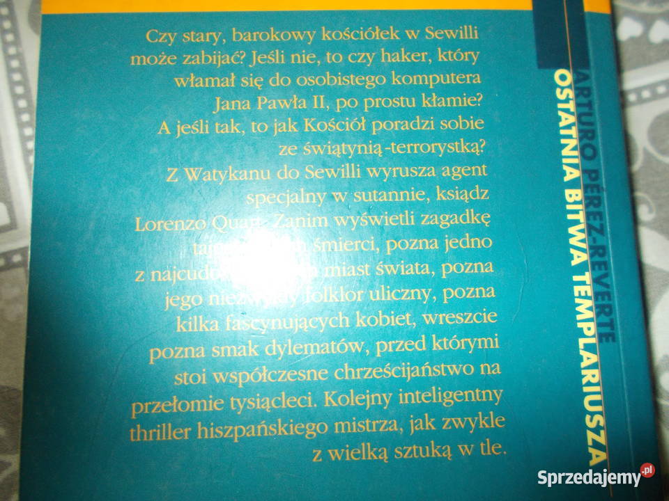 Arturo PerezReverte Ostatnia bitwa templariusza sprzedam