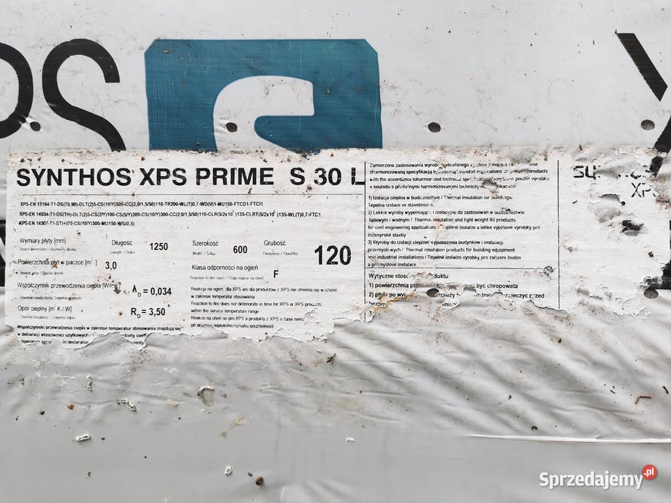 Synthos XPS PRIME S 30 L 120mm 150 m2 Warszawa