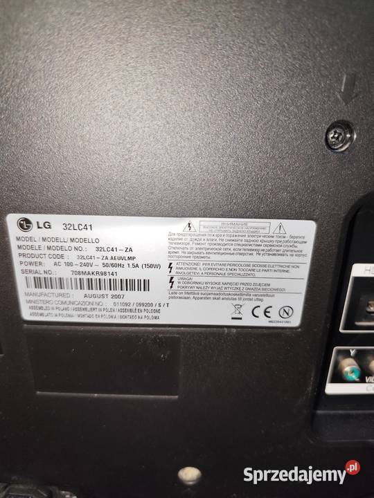 Telewizor LG 32 cale Gniewoszów sprzedam