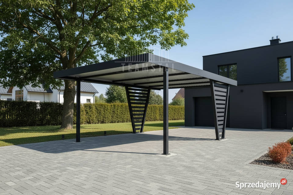 Carport V PREMIUM 45x45m Wypełnienie panelami Sprzedaż Otwock