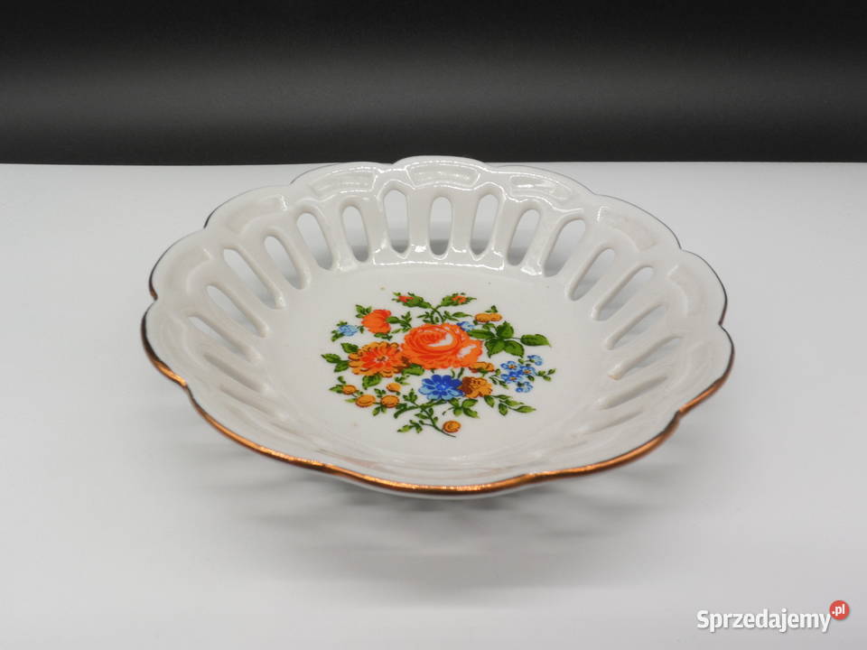 Paterka porcelanowa ażurowa Lippelsdorf Raszków