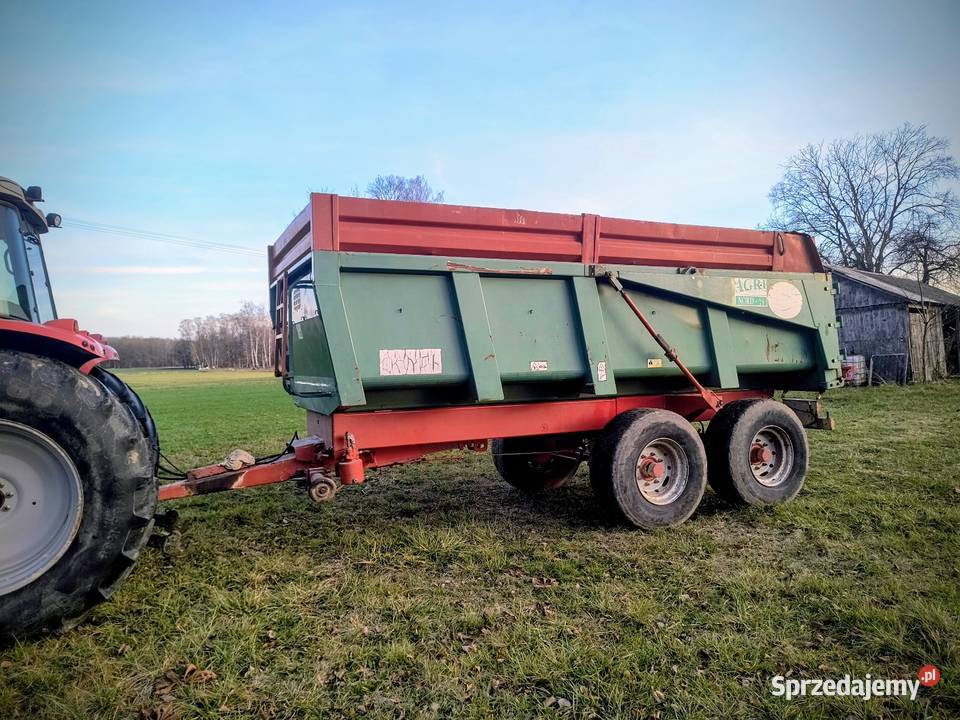 Przyczepa skorupowa tandem 12t Przyczepy rolnicze sprzedam