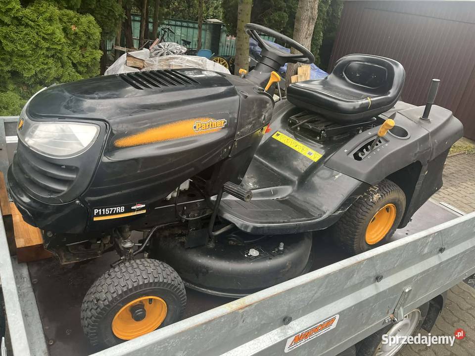 traktore kosiarka Partner z koszem sprzedam