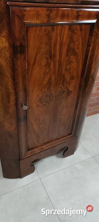 Piękny kątnik biedermeier antyk Antyki