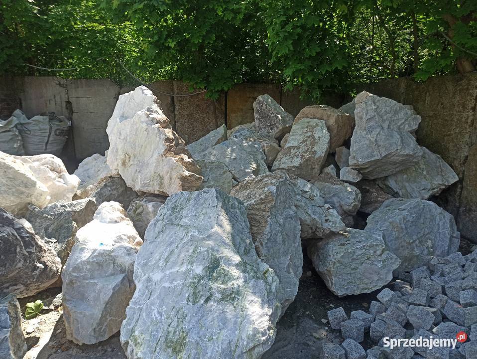 Głaz Pastelowy Jasny kamień duże Głazy Jasne Żwir i kamienie Jaworzno