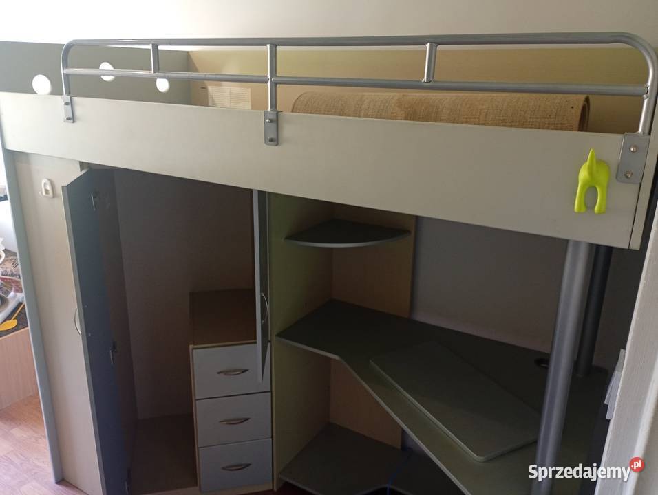 Łóżko IKEA SVRTA z biurkiem i szafą kompletny Białystok