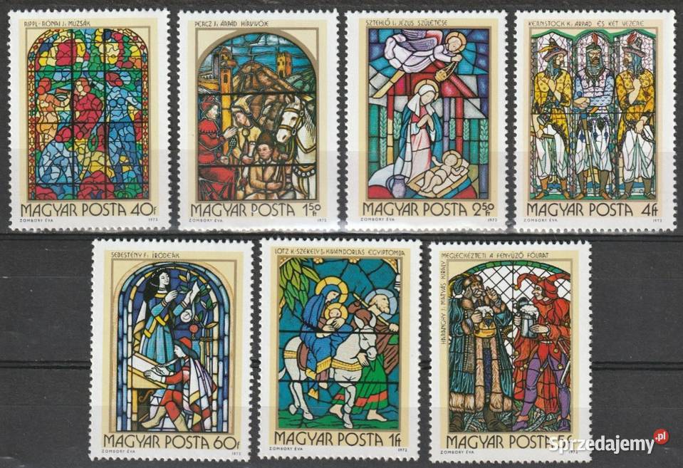 WĘGRY SZTUKA SAKRALNA WITRAŻE 1972 CZYSTE Łódź