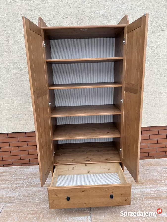 Szafa 2 drzwiowa drewniana Ikea Leksvik mazowieckie Sulbiny