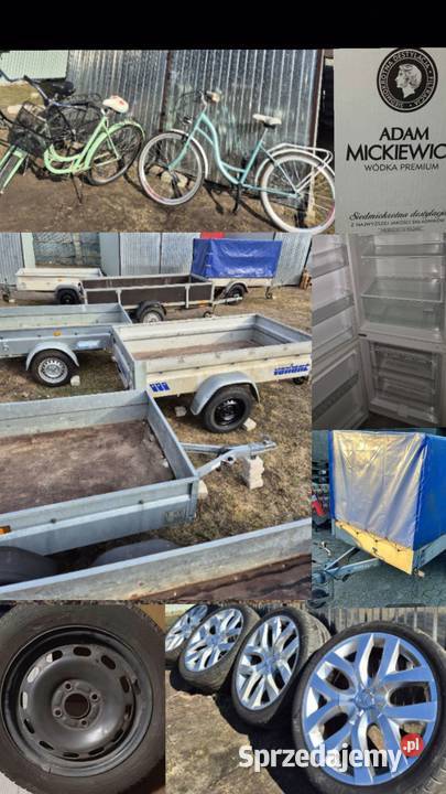 Wyprzedaż Przyczepki Rowery Alufelgi 18 4x108 sprzedam