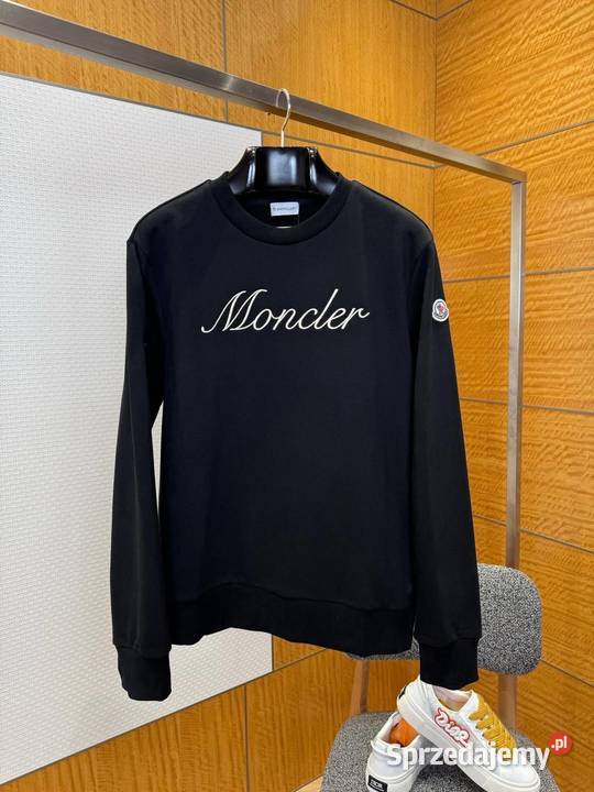 Moncler bluza z wyszytym logo czarny Warszawa