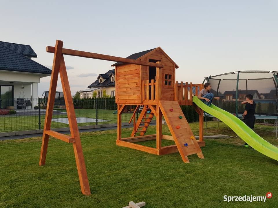 Domek drewniany plac zabaw dzieci podkarpackie Dębica