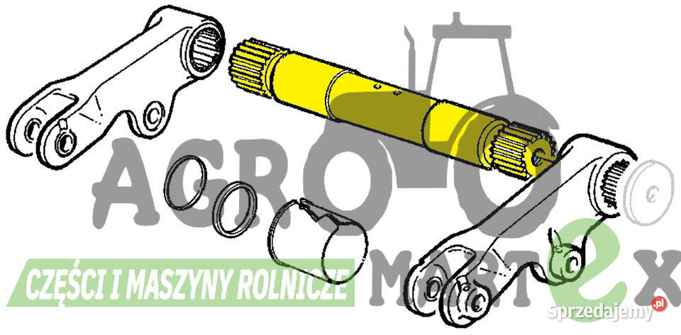 L152475 L76094 L113892 WAŁ GÓRNY TYLNEGO Części zamienne Wichrów