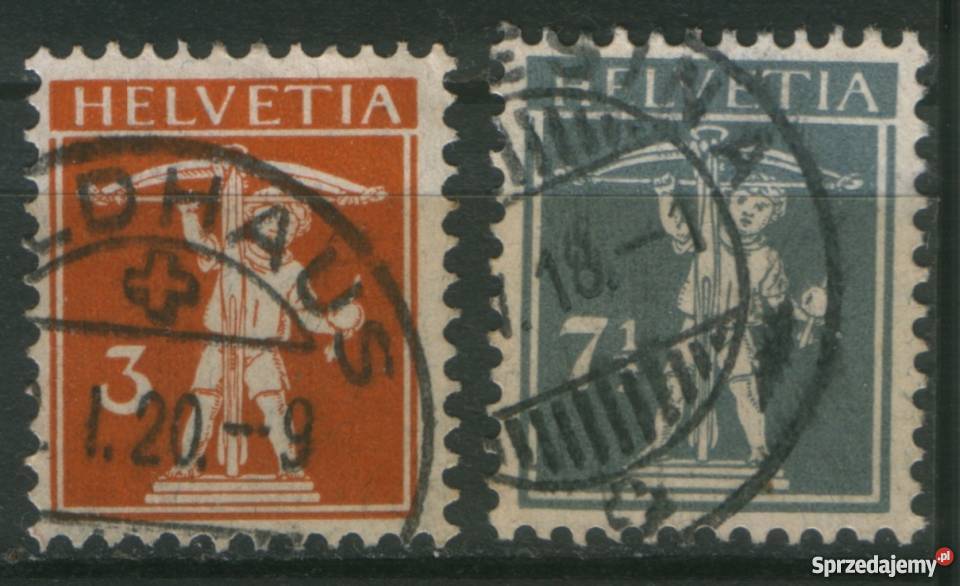 Zn Szwajcaria Mi 137 II 8 III kas 1915 Gliwice