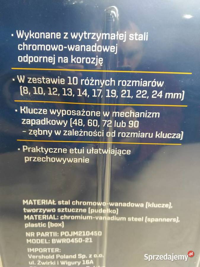 NAJTANIEJ Klucze Zapadkowe Płasko Oczkowe 10 Narzędzia Zabrze