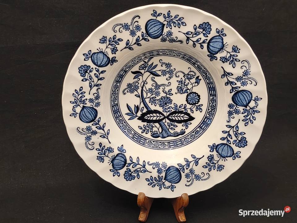 Talerz obiadowy głęboki angielski Crown Clarence Chełm