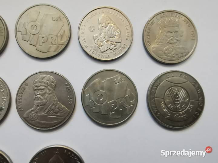 Monety PRL 22 sztuki Lębork