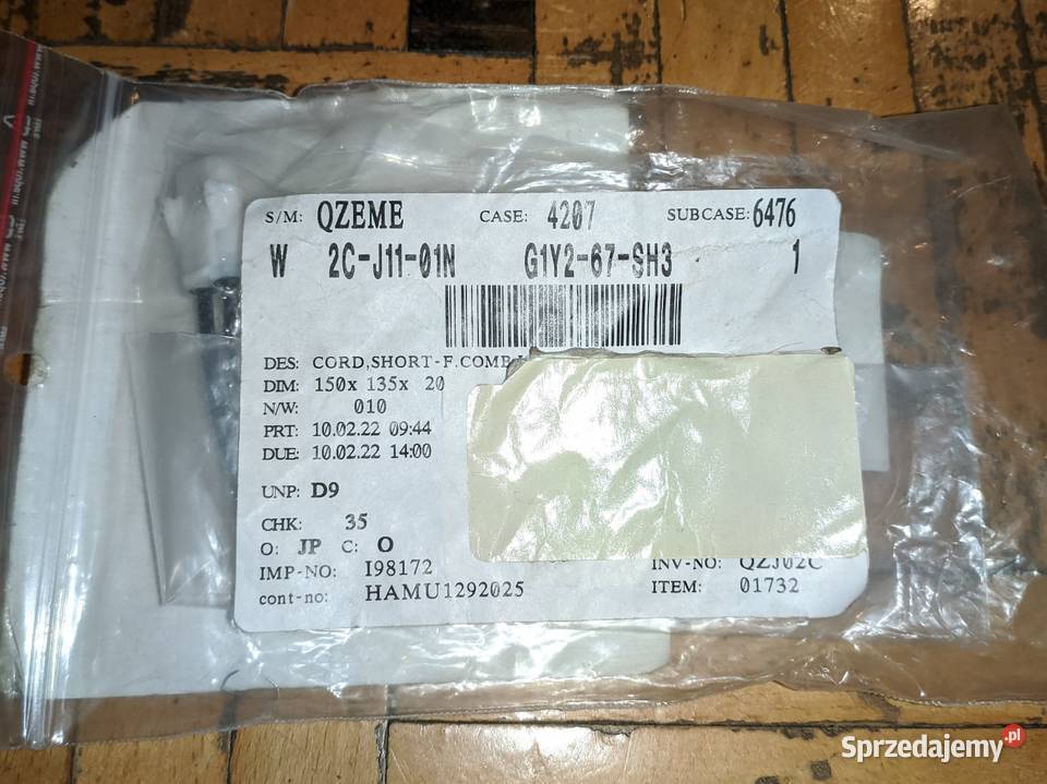 Wtyczka światła przeciwmgielnego Mazda G1Y267SH3 Bolęcin