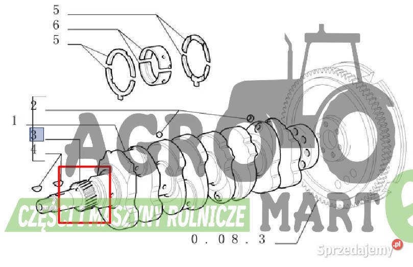 4809524GVM 87569124 KOŁO ZĘBATE Z27 CNH